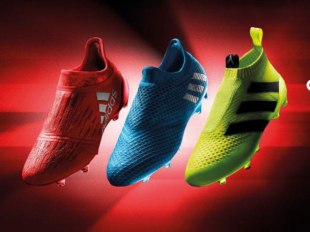 Adidas' Speed of Light pack. (L - Pure Chaos, C - Pure Messi, R - Pure control)