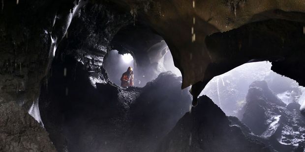 Others carve enormous caverns under the frozen ground. Photo / Amos Chapple/RFE/RL