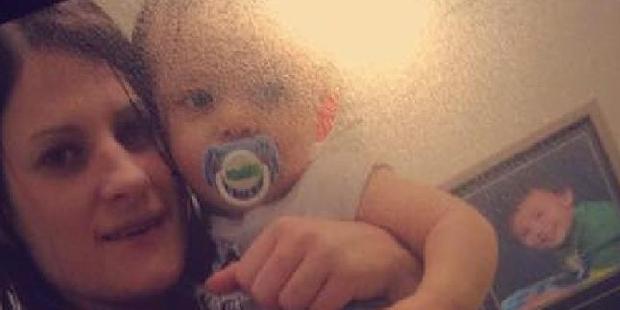 Bremer with her young son in a photograph believed to be about two years old. Photo / Facebook