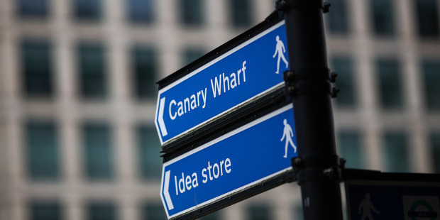 Canary Wharf is a financial, shopping and business district in London. Photo / Simon Dawson