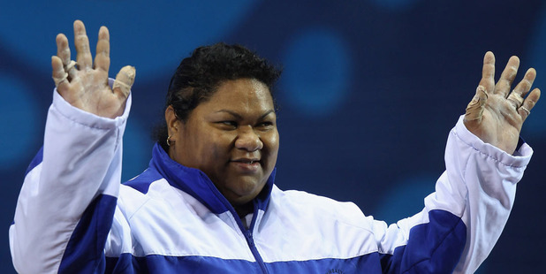 Samoan weightlifter Ele Opeloge. Photo / Getty