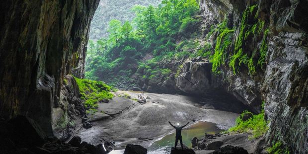 The massive cave dwarfs anyone who ventures inside. Photo / TripAdvisor traveller