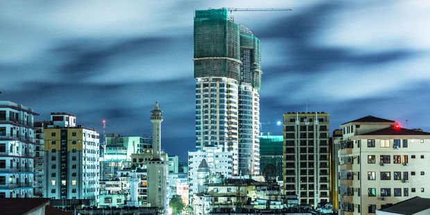 Dar es Salaam, Tanzania, at night. Tanzania is rated as the worst destination. Photo / 123RF.com
