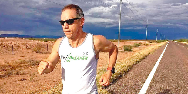 This year, Engle took part in a 5000km relay across the United States.