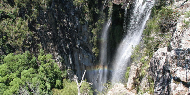 Nimbin's Minyon Falls are spectacular but they're not the main reason a lot of tourists head to this small NSW town. Photo / Creative Commons image by Flickr user Espen Klem