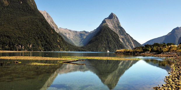 Can you blame them? Mitre Peak in Fiordland National Park. Photo / 123RF.com