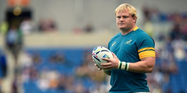 South Africa's hooker Adriaan Strauss will retire at the end of the year. Photo AFP