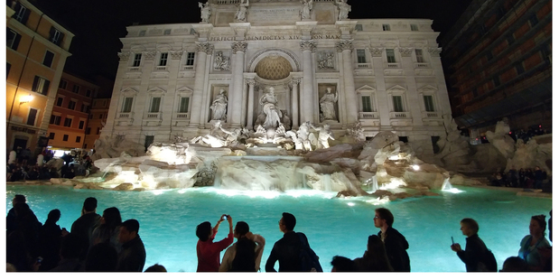 The Trevi Fountain in Rome at night. The scheme highlights Italy's cultural offerings. Photo / AP