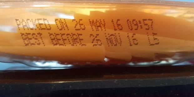 The side of the cheese packet. Photo / Facebook