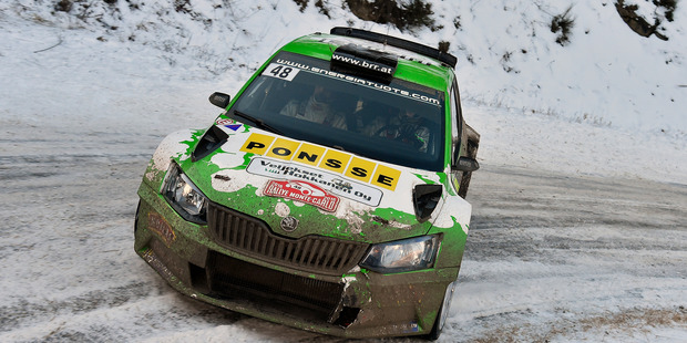 Esapekka Lappi drives the Skoda Fabia R5 during the WRC Monte Carlo. Photo / Getty Images