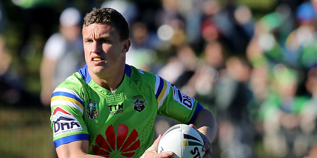 Jack Wighton of the Raiders in action against the Manly Sea Eagles and the Canberra Raiders at Brookvale Oval in Sydney. Photo / Getty Images