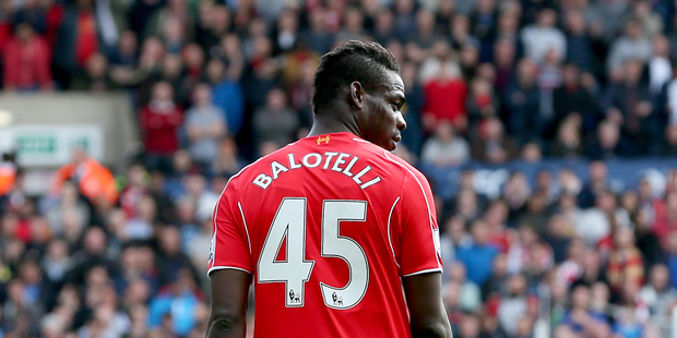 Mario Balotelli endured a miserable time while at Liverpool. Photo / Photosport