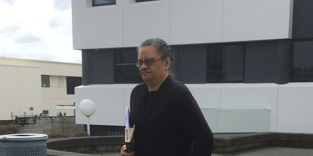 Former IRD employee Deanna Isherwood leaves the Hamilton District Court after admitting tax evasion charges totalling around $600,000. 01 September 2016 New Zealand Herald Photograph by Belinda Fe
