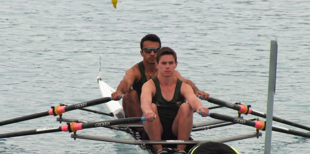 TOP SPORT: Otumoetai College Rowing Club's Kieran Ngatai and Callum Mowat. PHOTO:SUPPLIED