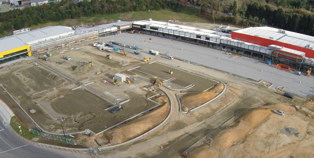 Aerial shot of the Tauranga Crossing development. Photo/Supplied