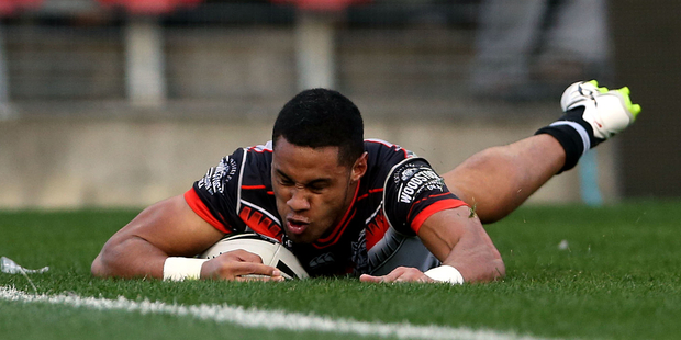 Warriors utility back David Fusitu'a. Photo / www.photosport.nz