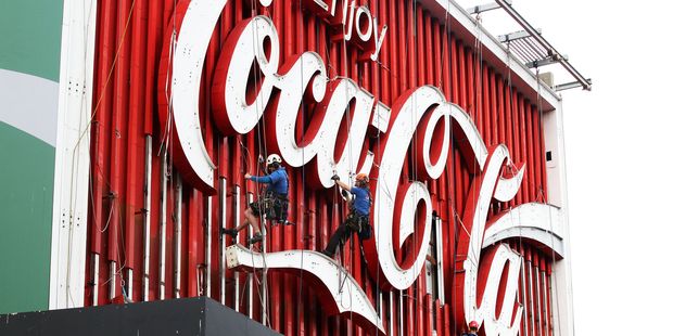 The iconic Coca Cola billboard on Darlinghurst Road in Kings Cross, Sydney. Photo / Jonathan Ng