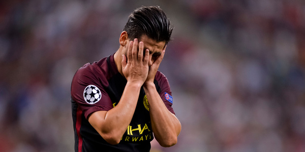 Manchester City's Sergio Aguero. Photo / AP.