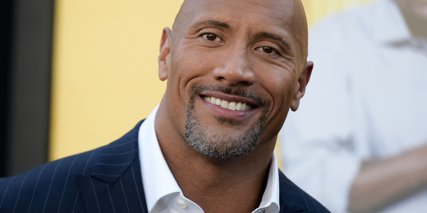 Actor Dwayne Johnson has for a long time been known for his trademark dome. Photo / AP