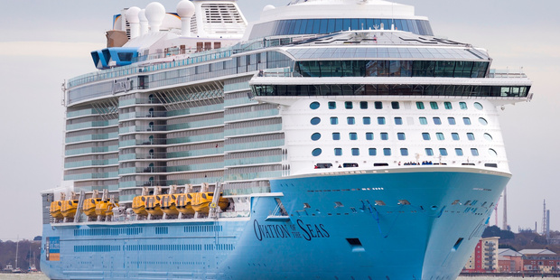 Ovation of the Seas is too big to berth in Auckland