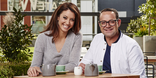 Miriama Kamo and Michael Van de Elzen in TV One's Kiwi Living.