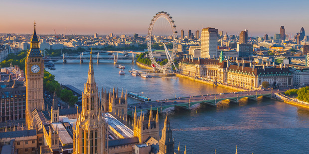 Flight Centre NZ has just released record low fares to London - a return from Auckland costs from $1349 per person. Photo / Getty Images