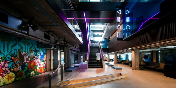 The new TVNZ building is designed to be industrial chic.