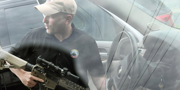 Todd Savage, a retired Marine who moved to north Idaho from San Francisco and opened American Redoubt Realty. Photo / The Washington Post