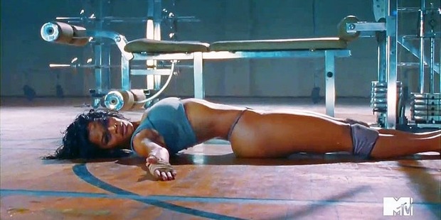 Teyana Taylor stars in the new music video 'Fade' by Kanye West. Photo / Tidal