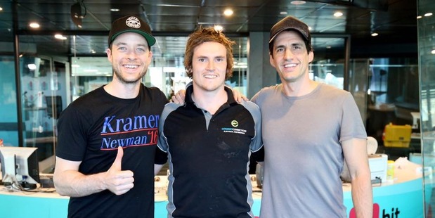 Hamish, Australia's Best Bloke, and Andy. Photo / Facebook