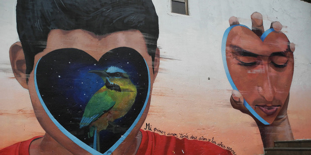 Street art in Barranco. Photo / Flickr, Axel Drainville