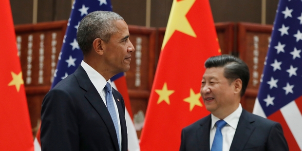 US President Barak Obama and Chinese President Xi Jinping ratified the Paris accord on climate change. Photo / AP