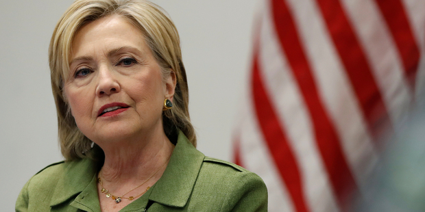 Democratic presidential candidate Hillary Clinton. Photo / AP