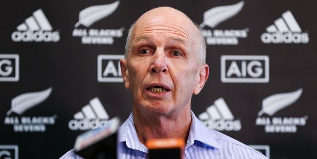 Coach Sir Gordon Tietjens speaks to media. Photo / Getty Images