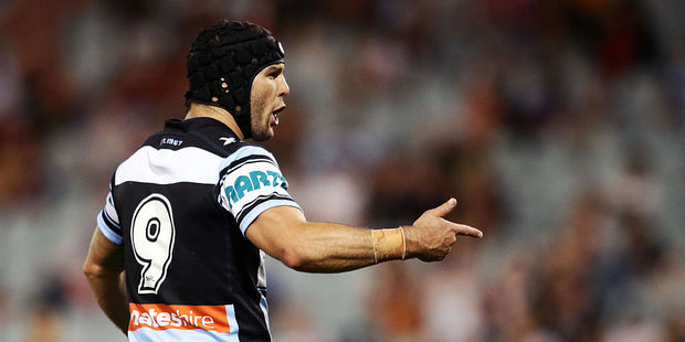 Cronulla Sharks hooker Michael Ennis. Photo / Getty Images