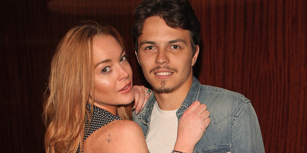 Lindsay Lohan and Egor Tarabasov attend a private screening of Disney's Alice Through The Looking Glass at the Bulgari Hotel on May 26, 2016 in London. Photo / Getty