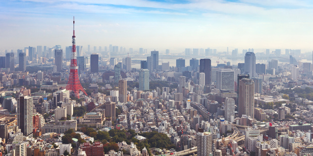 Japan with the Tokyo Tower. Photo / 123RF