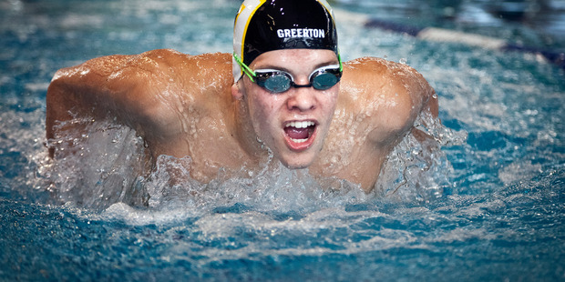 TOP CLASS: Lochlainn O'Connor, 15, will represent New Zealand at the Australian State Team Age Short Course Championships in Canberra. PHOTO/ANDREW WARNER
