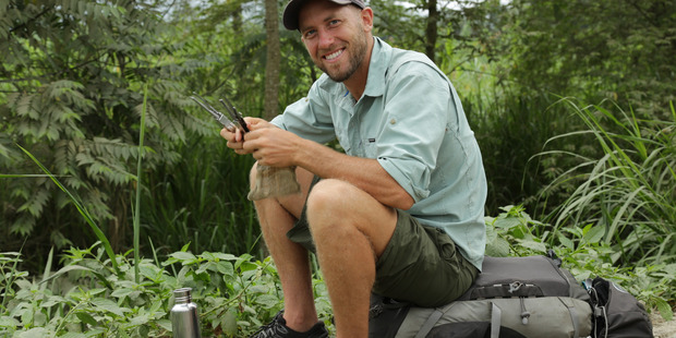 Discovery Channel's Free Ride host Rob Greenfield in Ecuador.