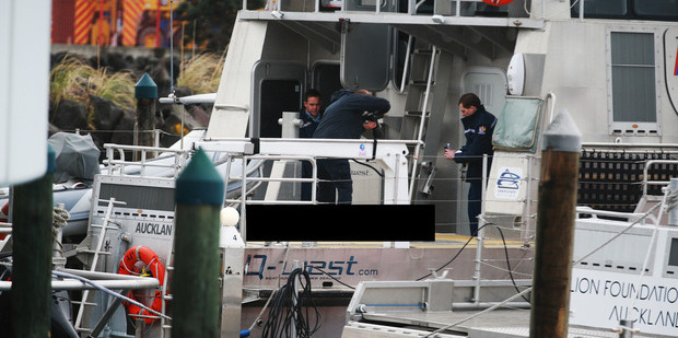 Scene photo: The Herald has digitally altered this photograph because of its graphic content. Photo / Doug Sherring