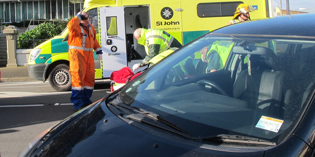Accident involving pedestrian corner of Ingestre and St Hill St