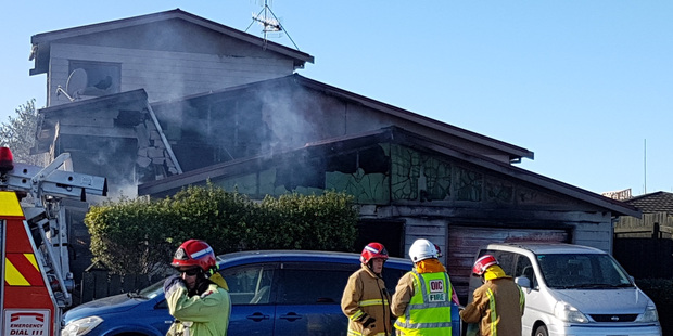 House fire on Dixon Road Papamoa. Photo/James Smith