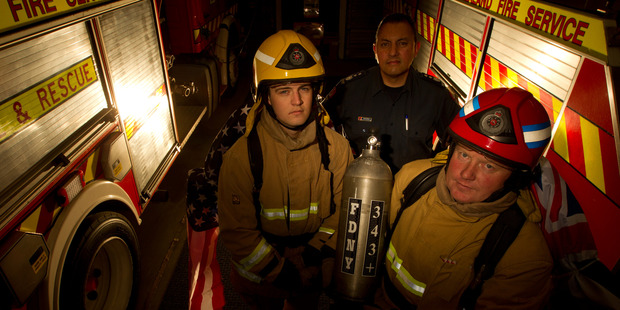 Four Ngongotaha firefighters will run up and down the Auckland Sky Tower twice in their full kits weighing 31.5kg in a memorial run.