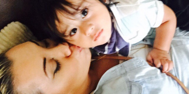 Instagram post by Parris Goebel of her with her nephew Amarni Collins. Photo / via Instagram