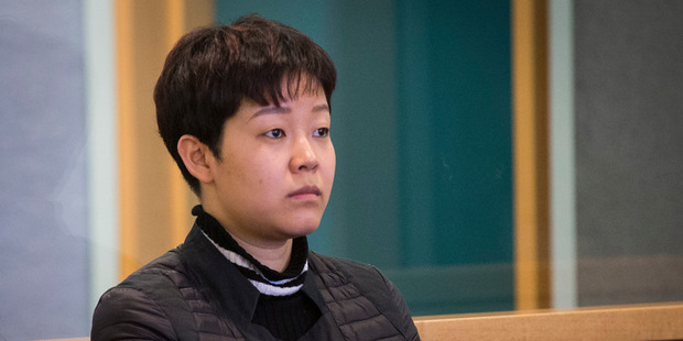 Yixin Gan at an earlier court appearance. She is on trial for importing pseudoephedrine into New Zealand. Photo / Jason Oxenham.