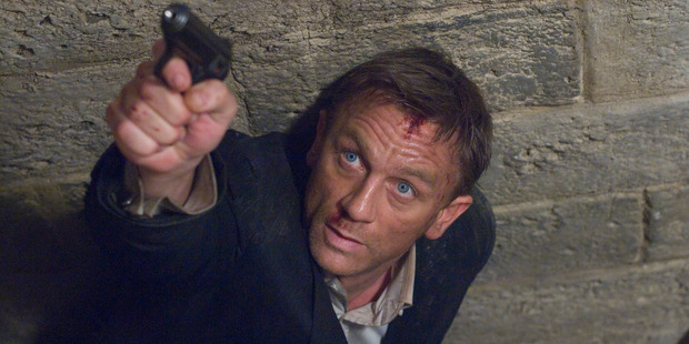 Actor Daniel Craig as English spy, James Bond.