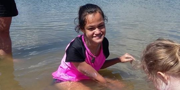 WATER: Shyla-Mei Corbett enjoys a dip earlier this year. PHOTO/SUPPLIED
