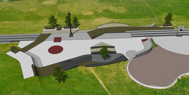 The design for a new skatepark in Te Puke. Image/supplied
