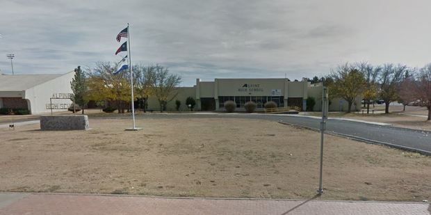 Alpine High School in Texas was placed into lockdown after a shooting. Photo / Google