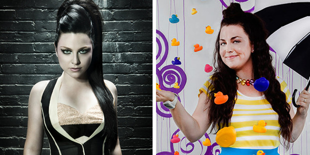 Times have sure changed for Evanescence's Amy Lee. Photos / Supplied, Drew Reynolds